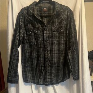 Moon Shine by Brad Paisley Plaid Western Shirt
Men’s Size Medium